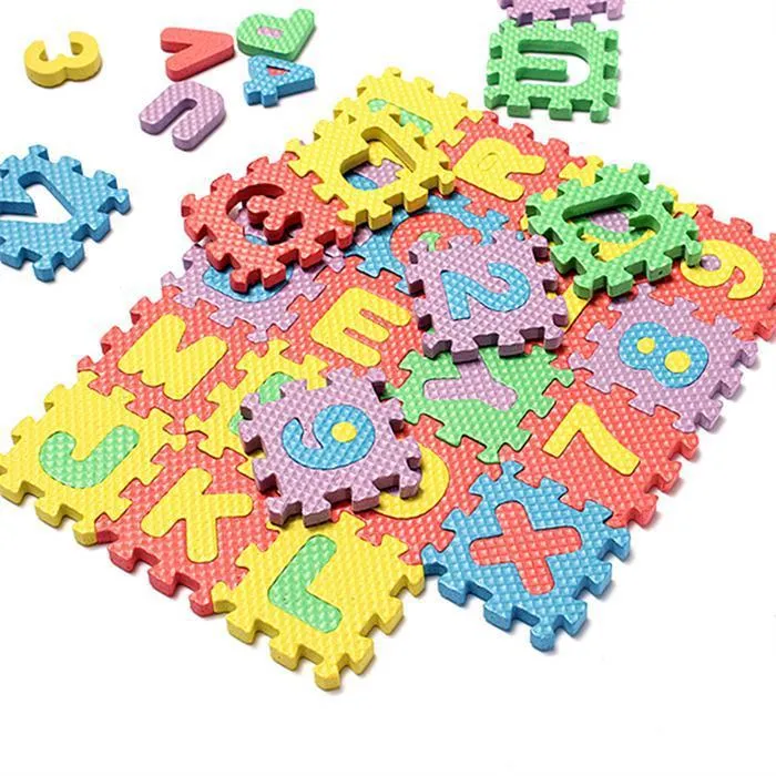 EVA Foam Alphabet Letters Numbers Floor Soft Baby Mat 3d puzzle Kids Educational toys 36 pcs