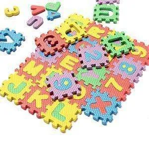 EVA Foam Alphabet Letters Numbers Floor Soft Baby Mat 3d puzzle Kids Educational toys 36 pcs