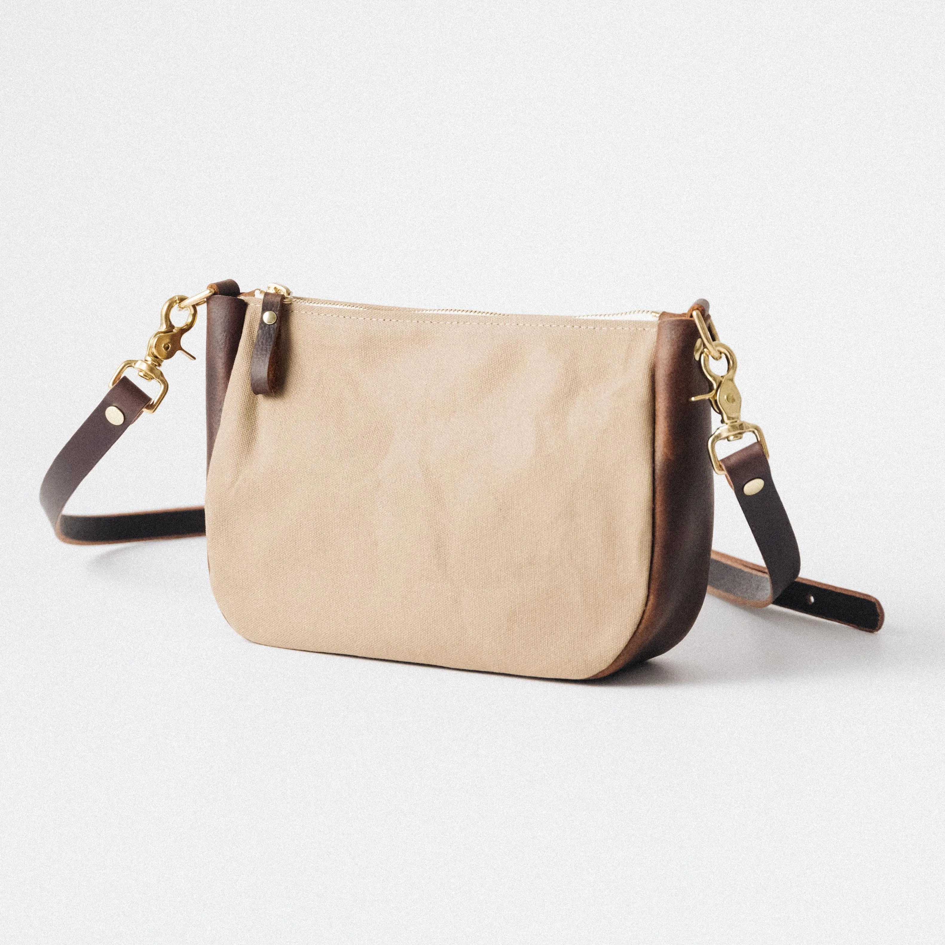 Field Tan Canvas Medium Crossbody Bag