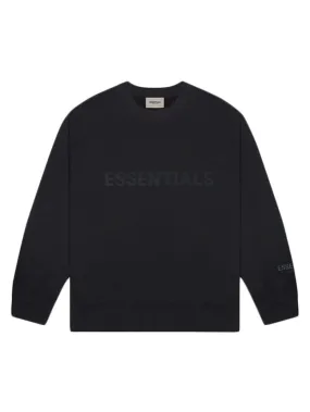 FOG ESSENTIALS 3D Silicon Applique Crewneck Black