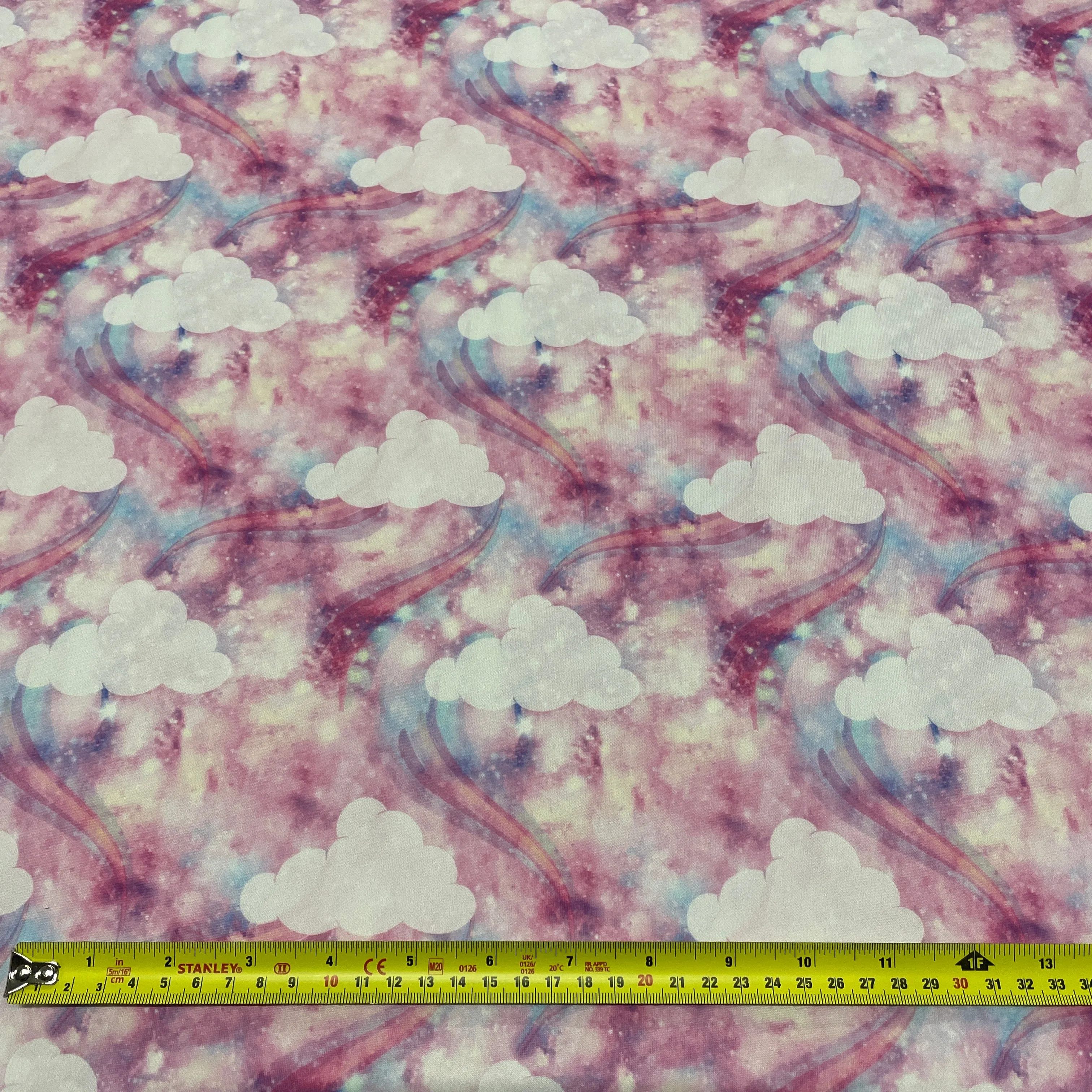 FS903 Pink Glitter Clouds