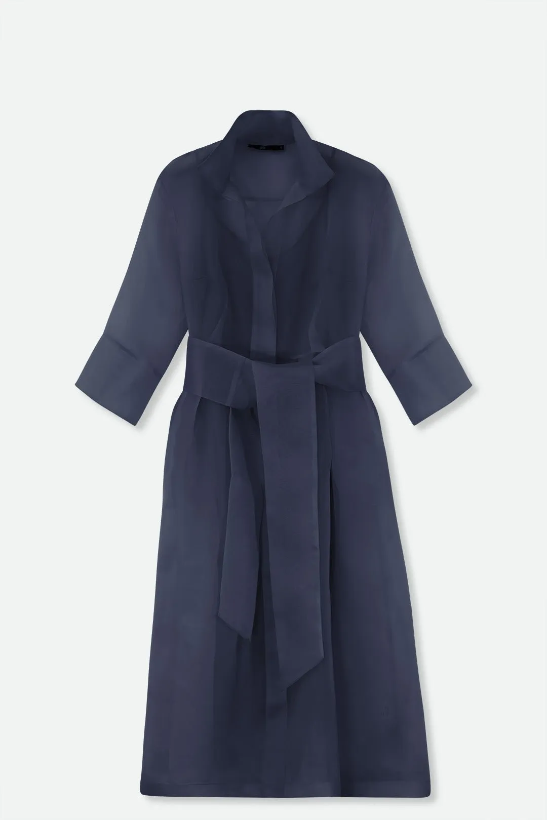 GABRIELLE DRESS IN SILK ORGANZA NAVY