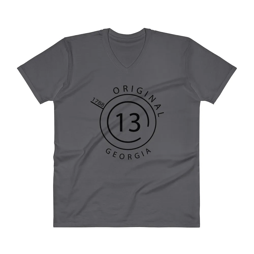 Georgia - V-Neck T-Shirt - Original 13