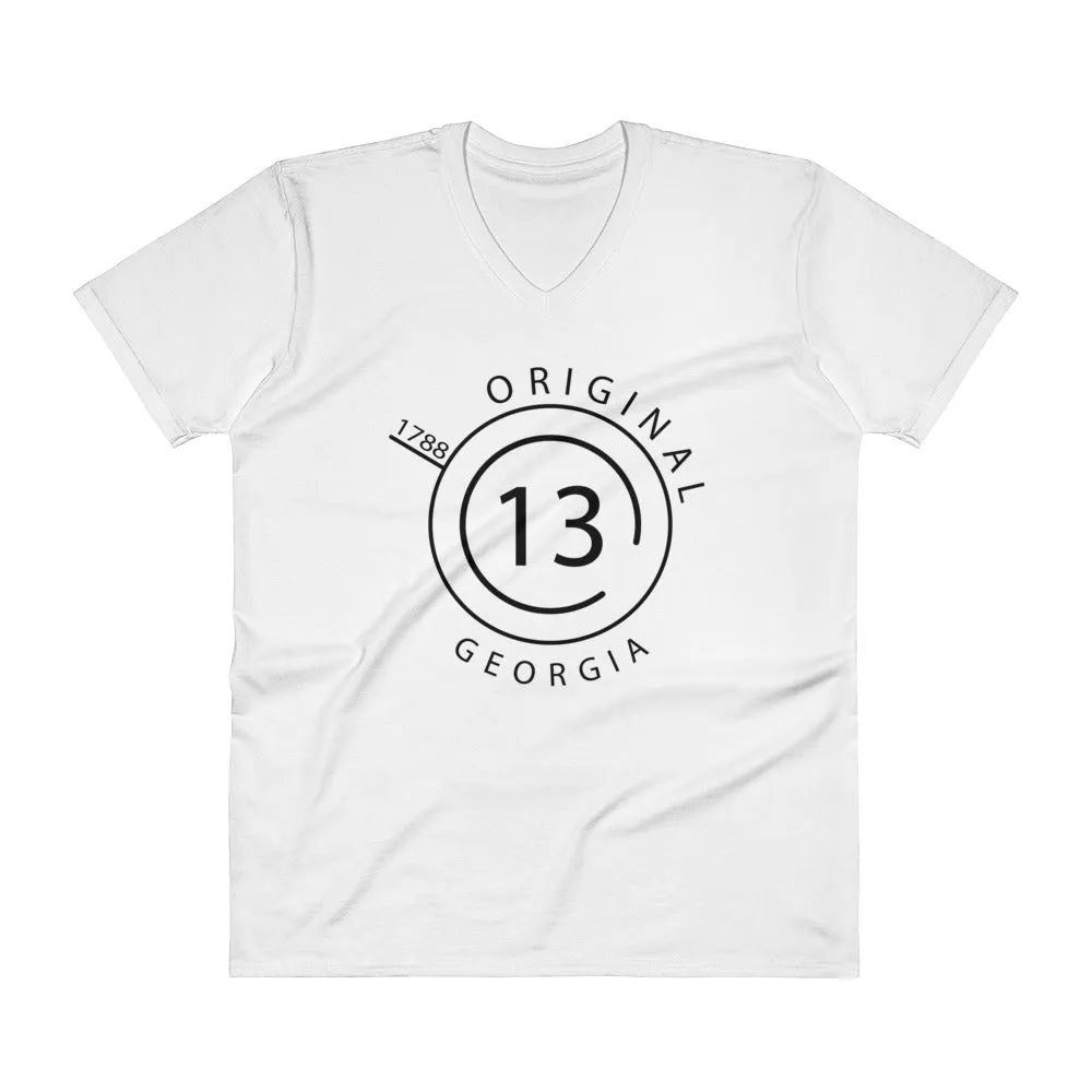 Georgia - V-Neck T-Shirt - Original 13