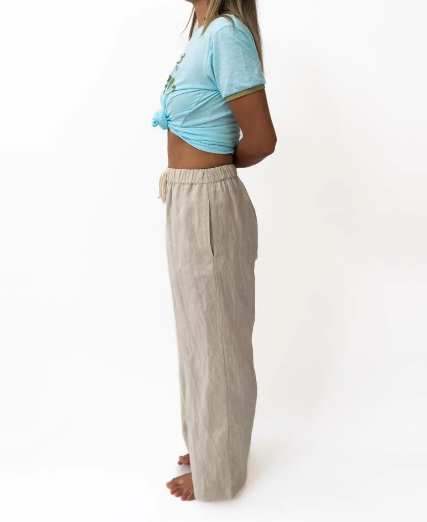 Gigi Linen Pant | Natural