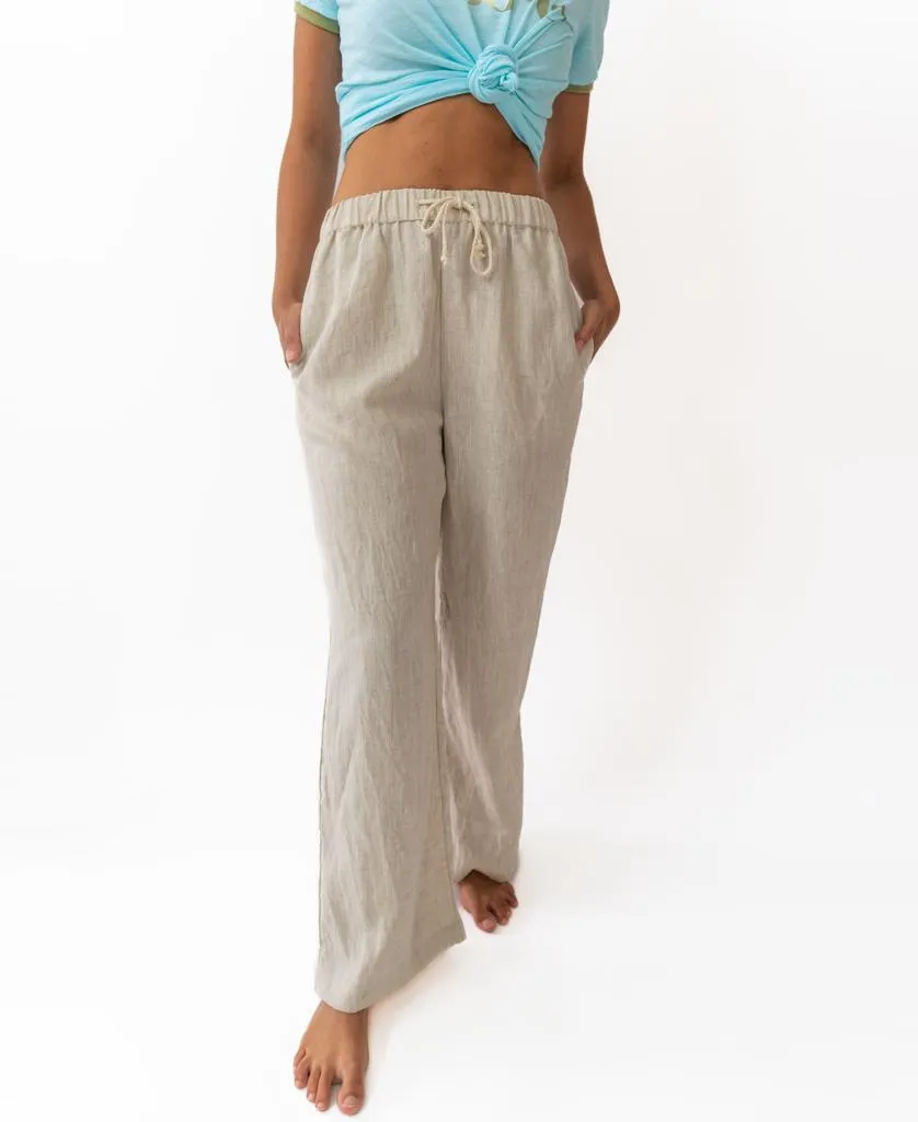 Gigi Linen Pant | Natural