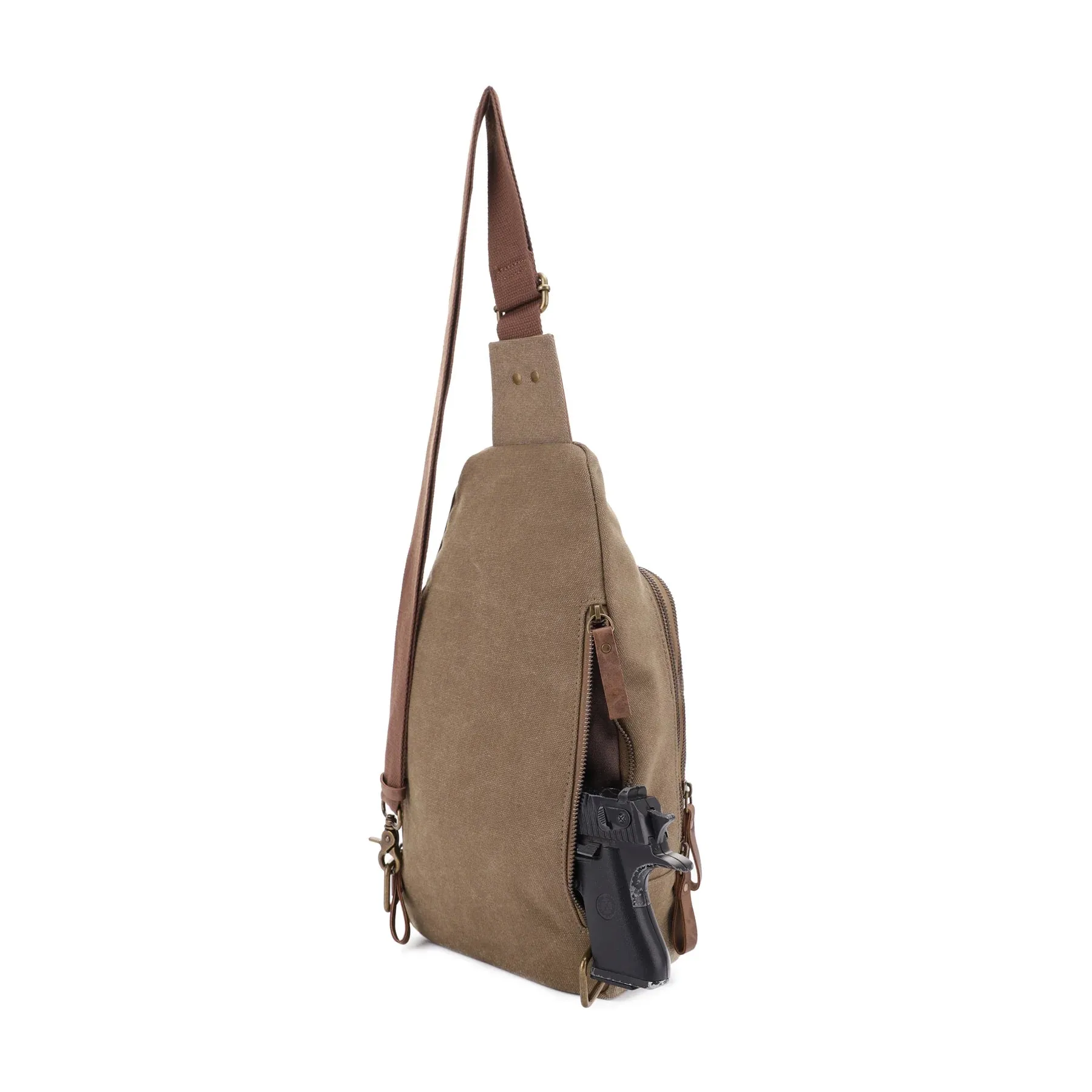 Glacier Canvas Concealed Carry Sling Backpack