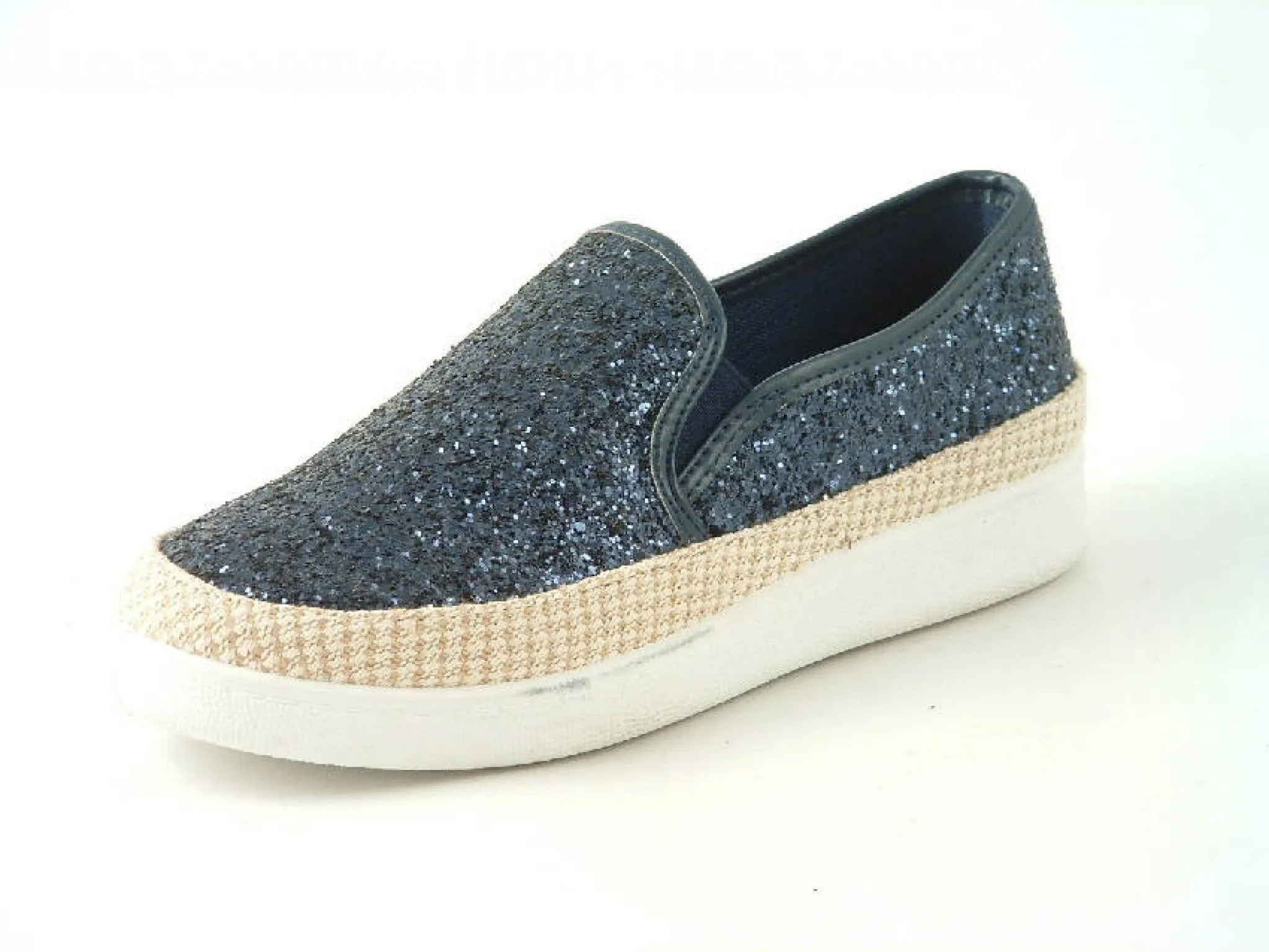 Glitz Shoes Glitter Espadrille Casuals Colours