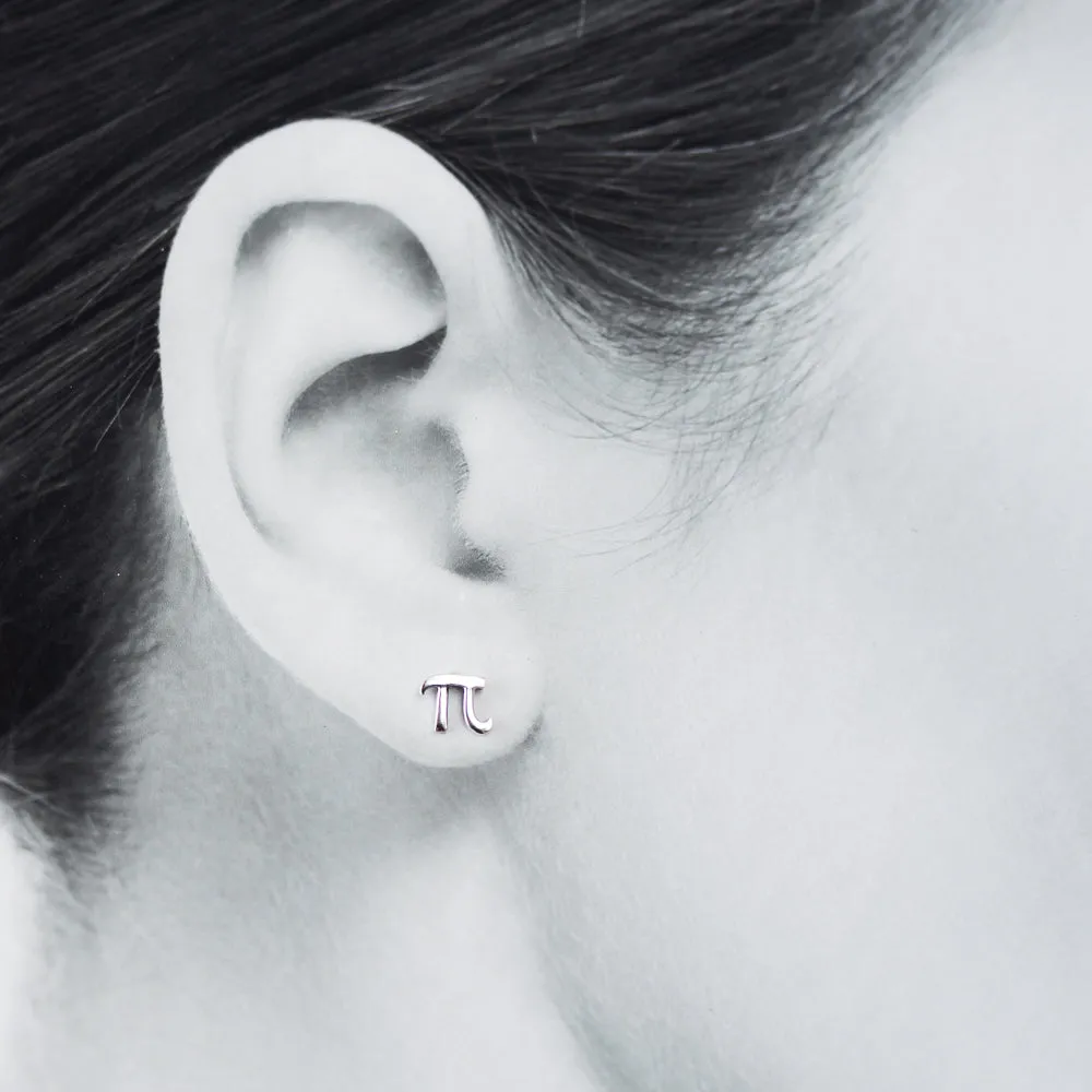 Greek Letter Pi, Single stud earring