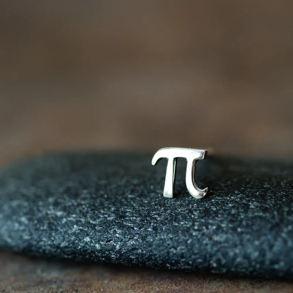 Greek Letter Pi, Single stud earring