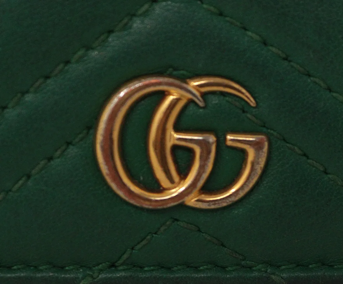 Gucci Green Quilted Leather Wallet