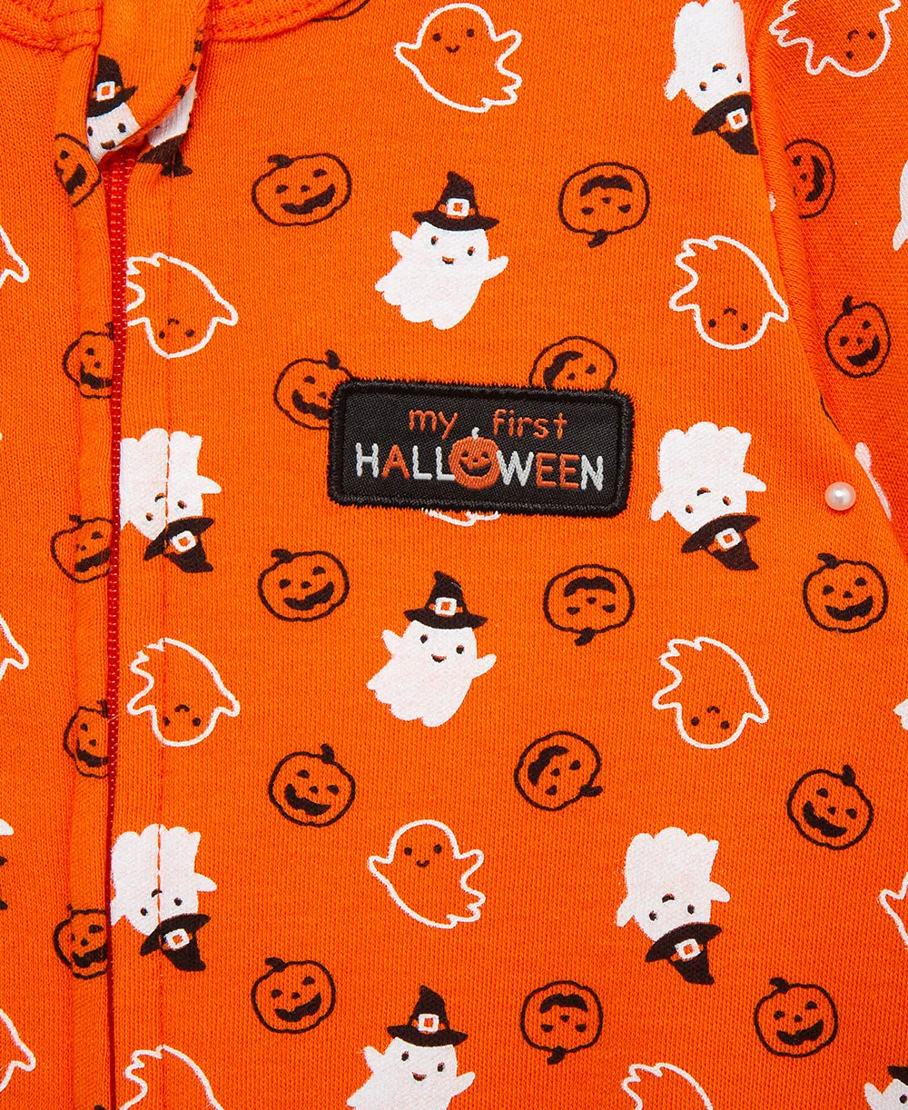 Halloween 2-Way-Zip Footie & Hat