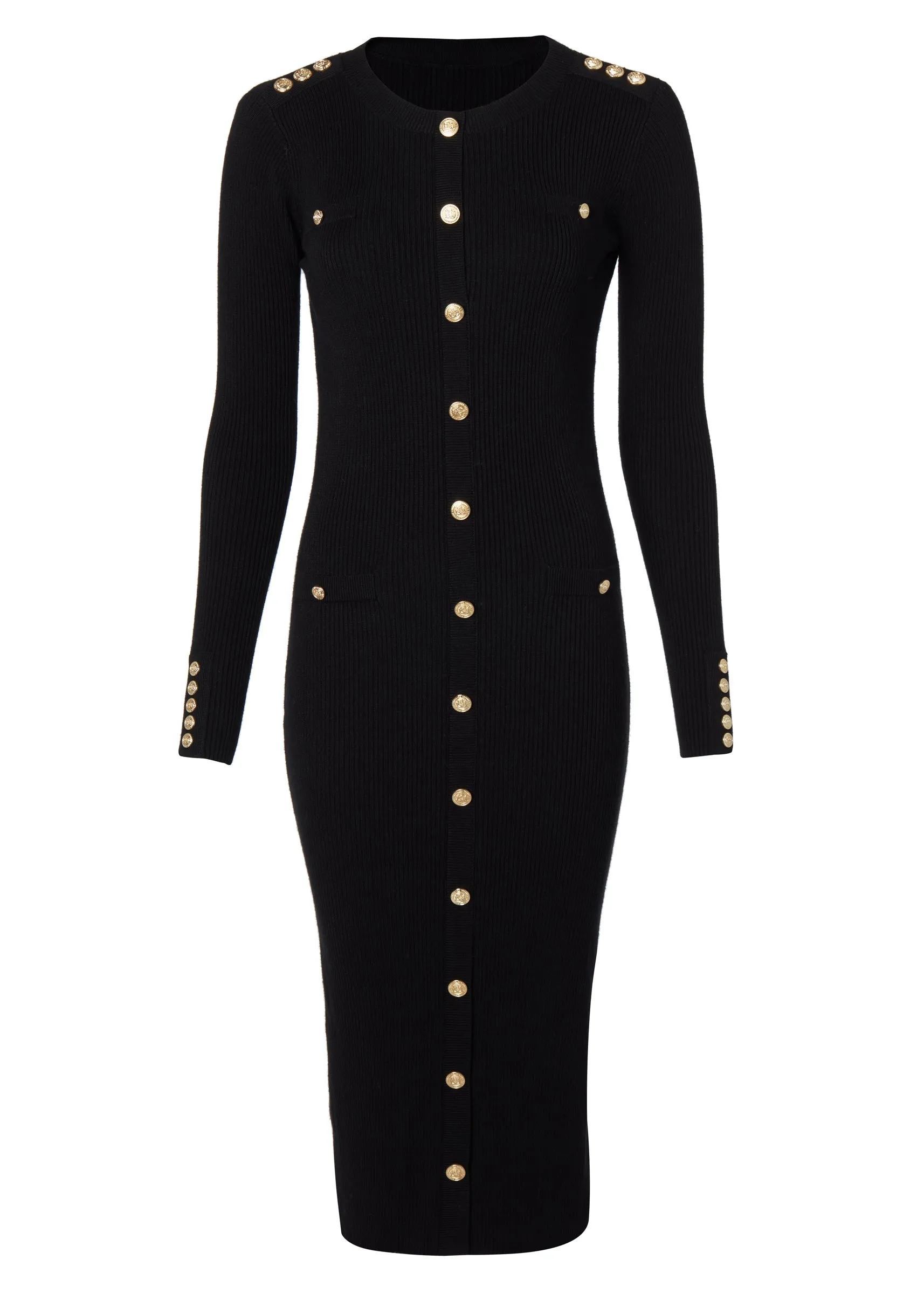 Hepburn Midi Dress (Black)