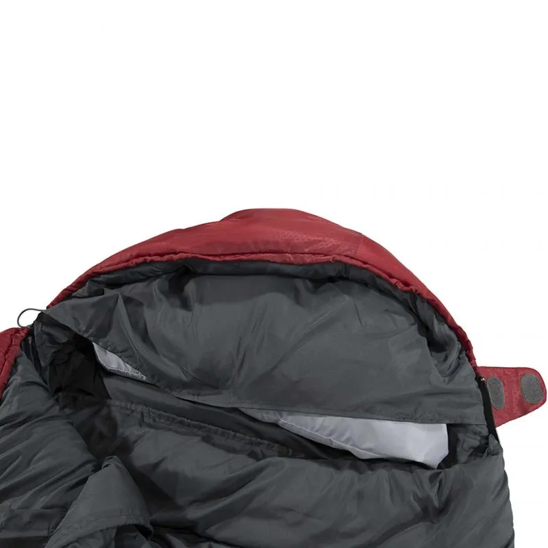 High Peak Redwood 3 Sleeping Bag 220x80x50 Cm - Burgundy/Gray