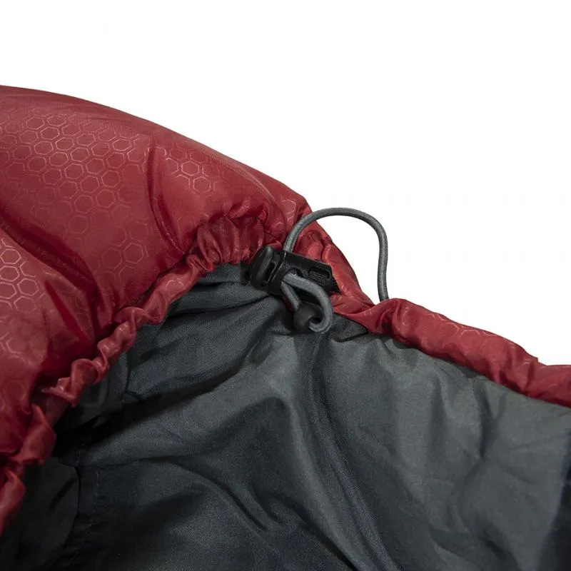 High Peak Redwood 3 Sleeping Bag 220x80x50 Cm - Burgundy/Gray