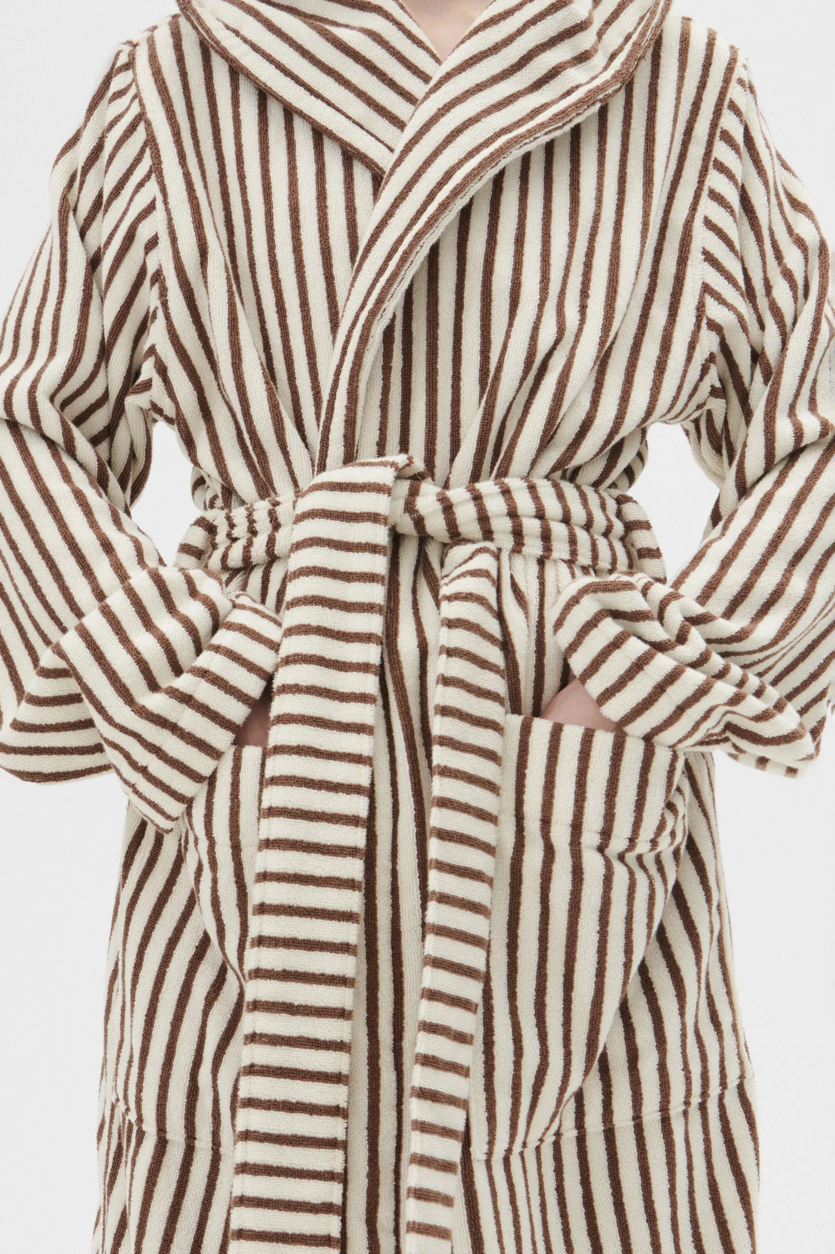 Hooded Bathrobe Kodiak Stripe