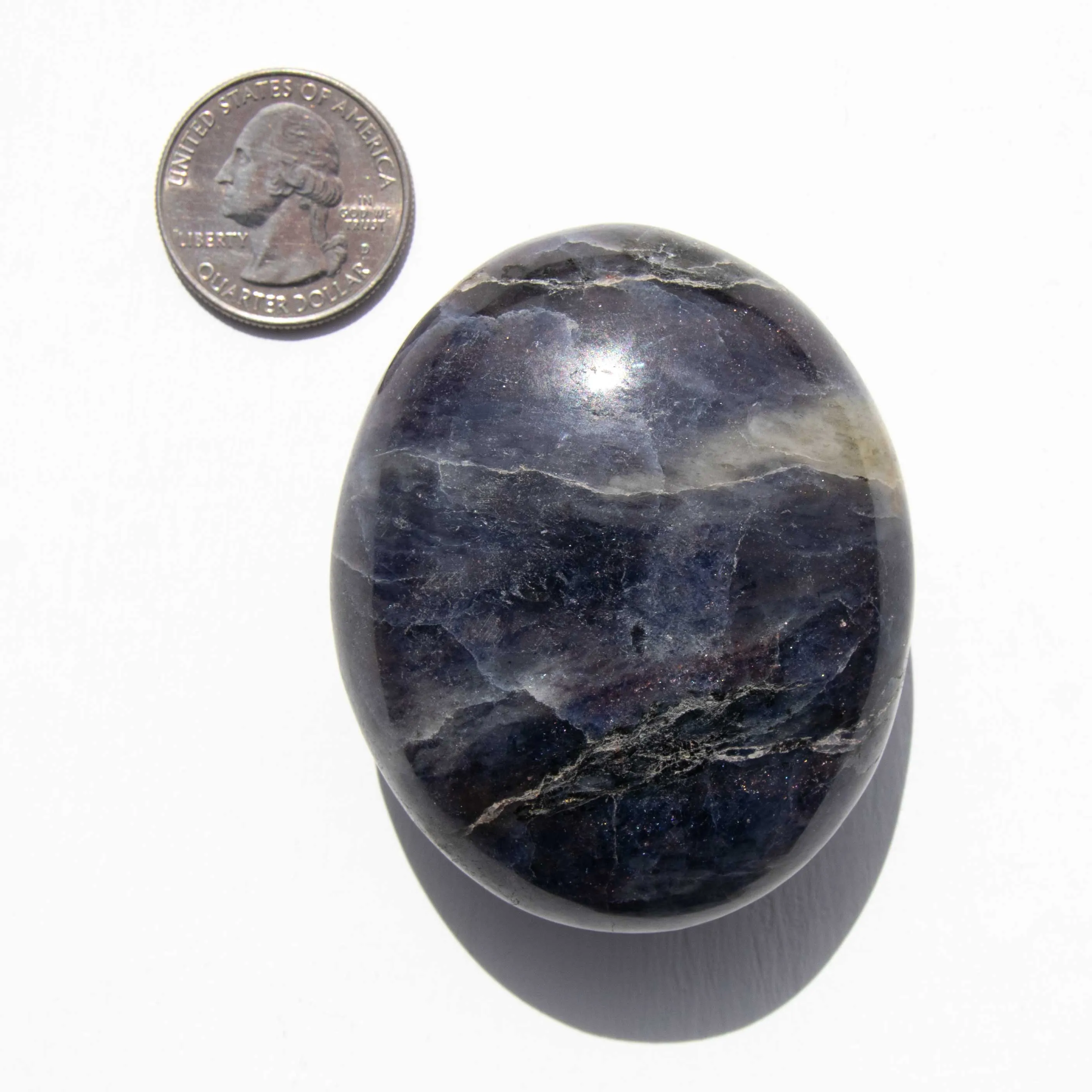 Iolite, Sunstone - Palm Stone