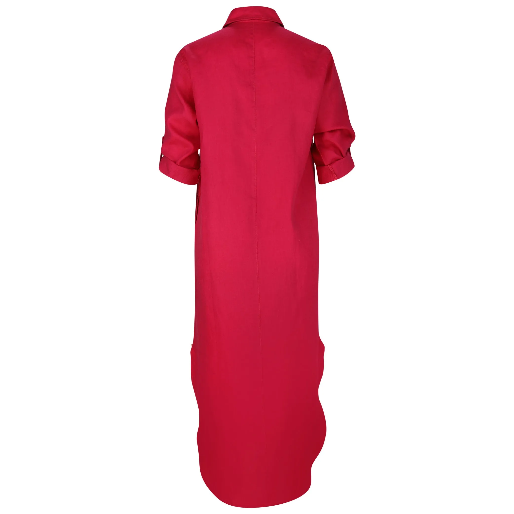 IS Melissa Maxi Shirt Dress Fushia