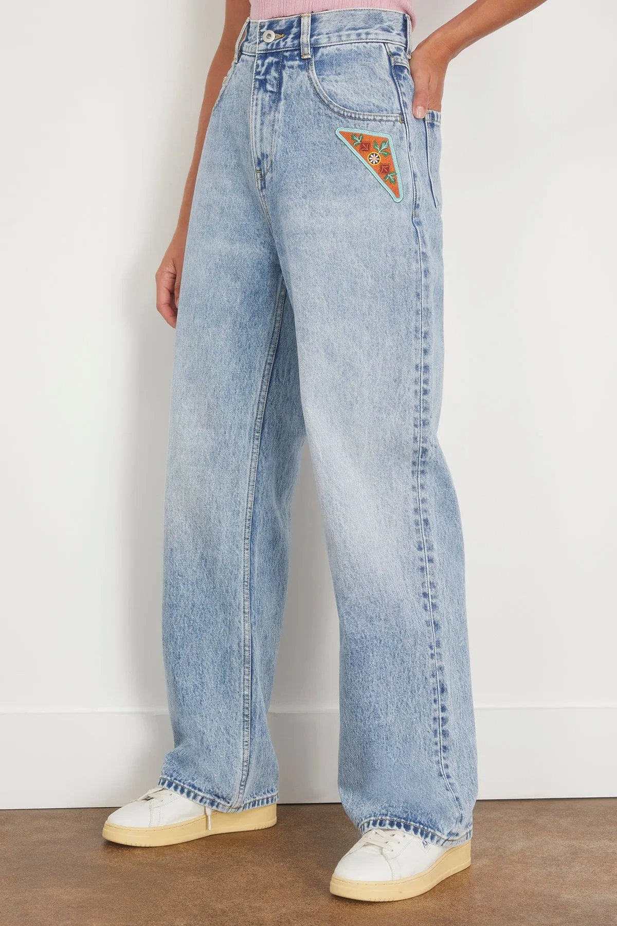 Jackpot Straight Leg Jeans in Denim Blue