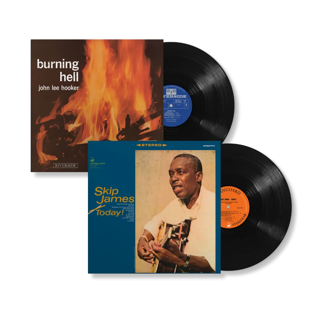 John Lee Hooker – Burning Hell   Skip James – Today! (Bluesville Series) LP Bundle