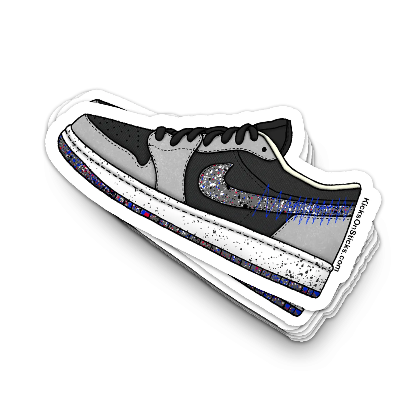 Jordan 1 Low "Crater" Sneaker Sticker