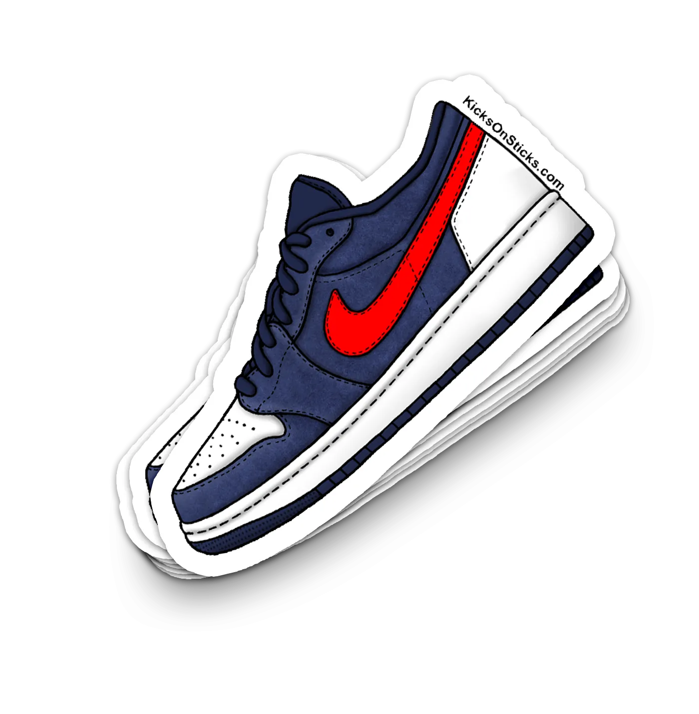 Jordan 1 Low "USA" Sneaker Sticker