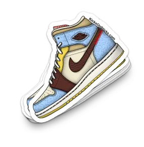 Jordan 1 Mid "Maison" Sneaker Sticker