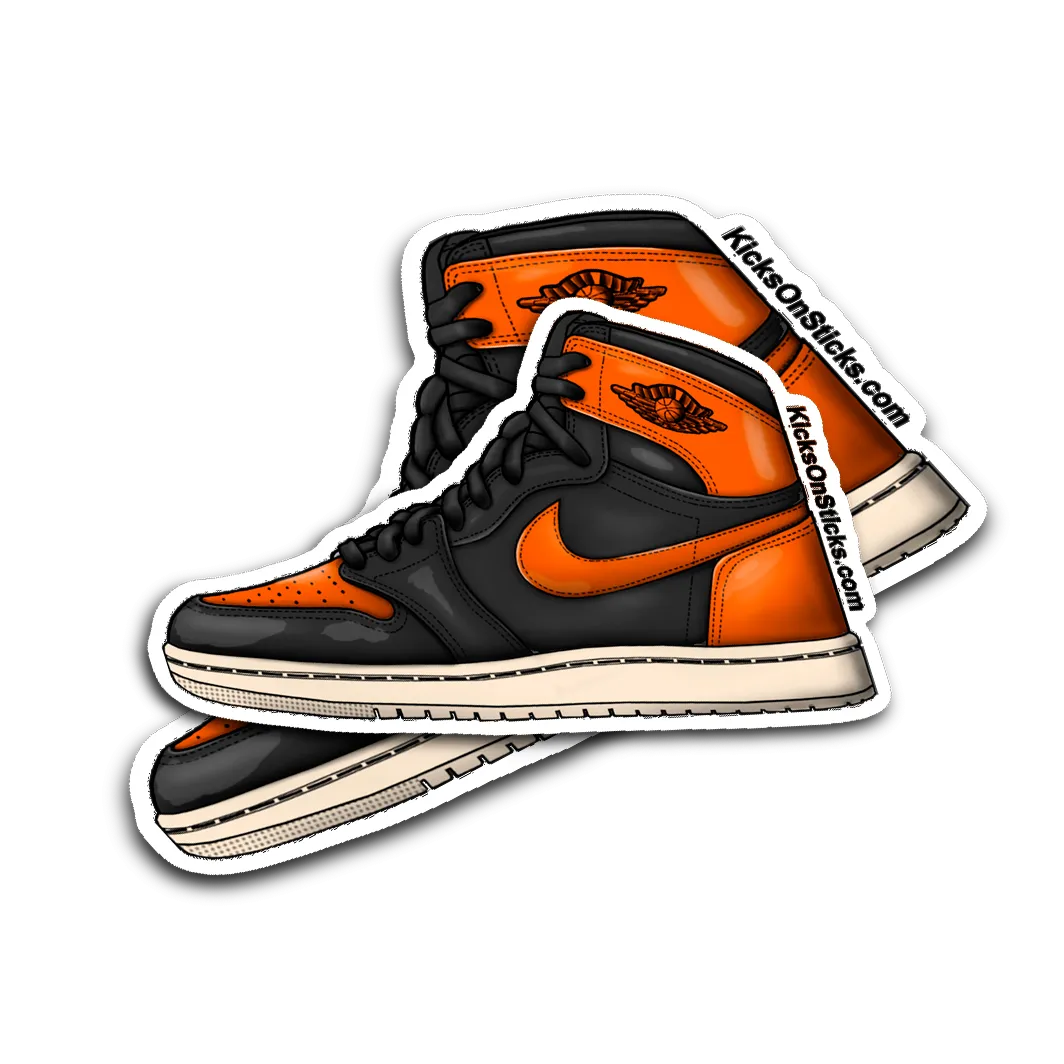 Jordan 1 "Shattered Backboard 3.0" Sneaker Sticker