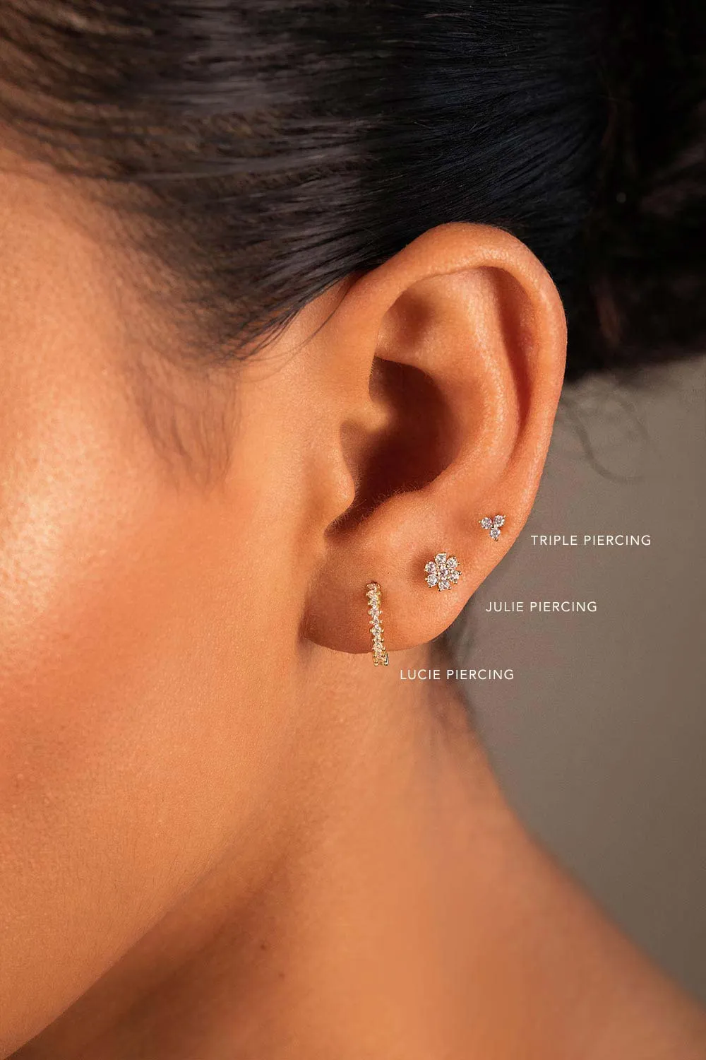 Julie Piercing 14K Solid Gold