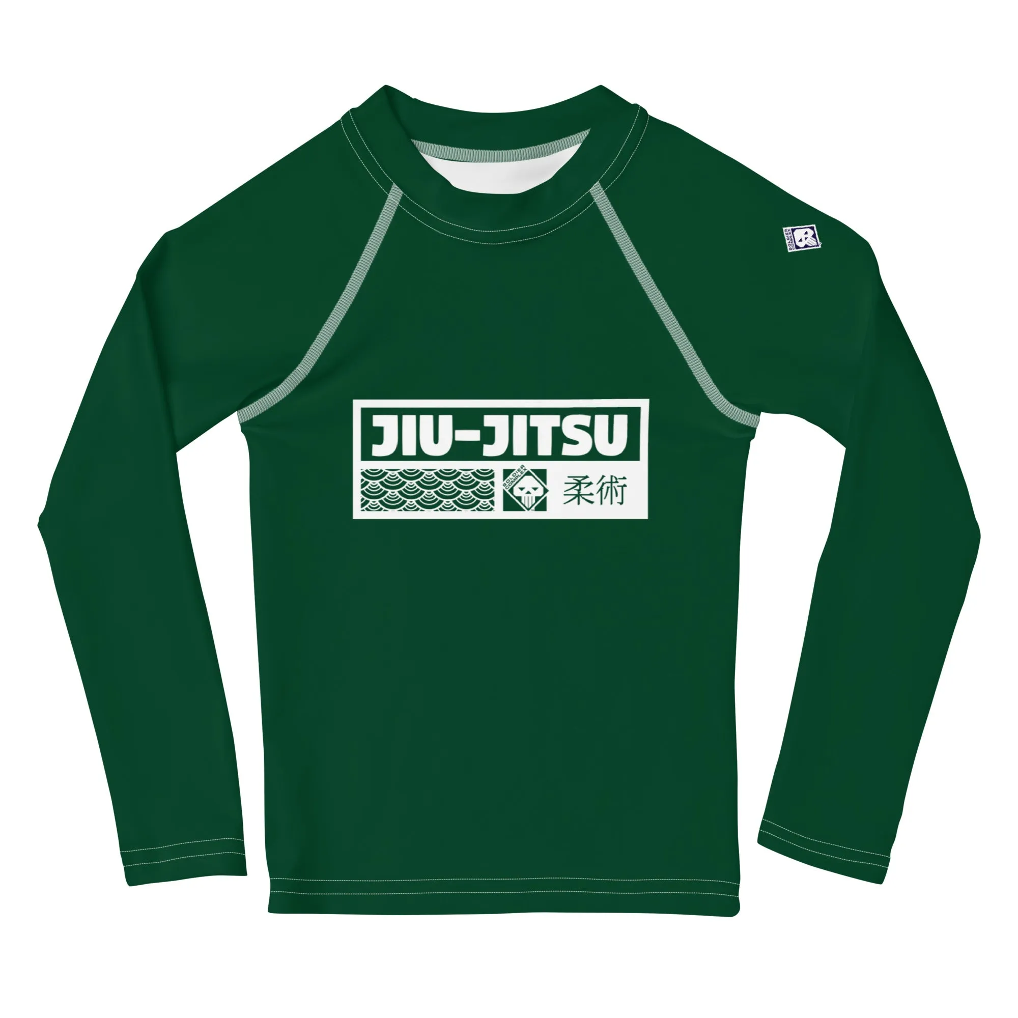 Kid's Girls Long Sleeve BJJ Rash Guard Jiu-Jitsu 008 - Sherwood Forest