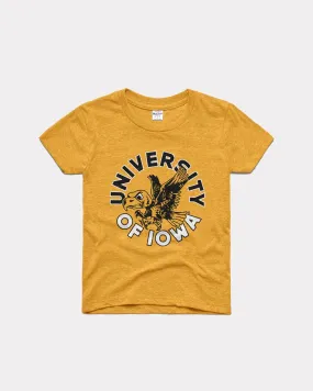 Kids University of Iowa Flying Herky Gold T-Shirt