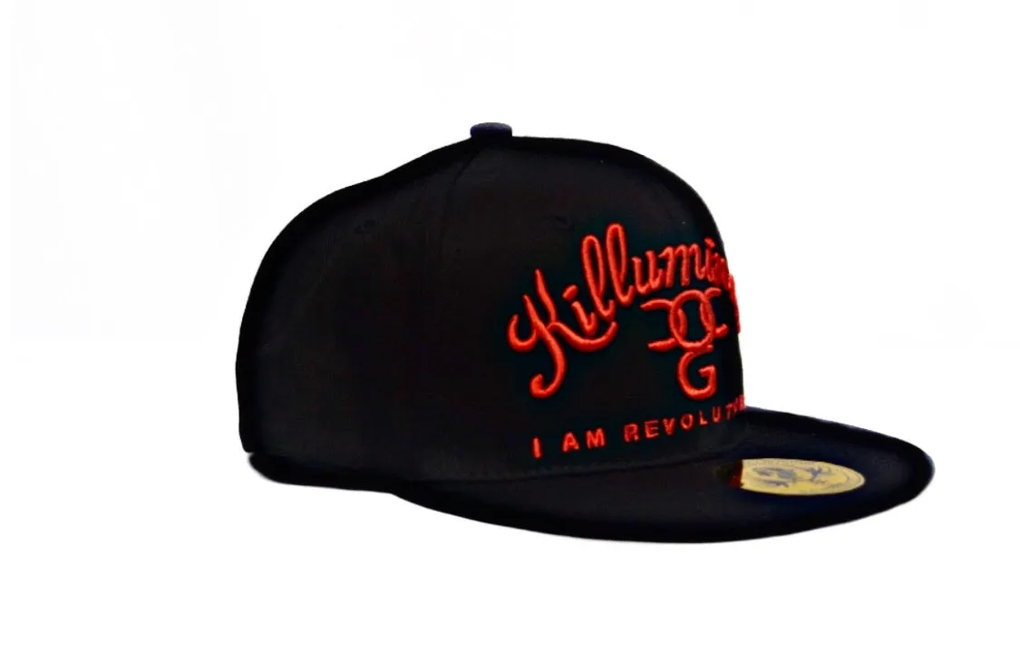 Killuminati – Man Made Virus Black/Red Flat Peak Snap Back