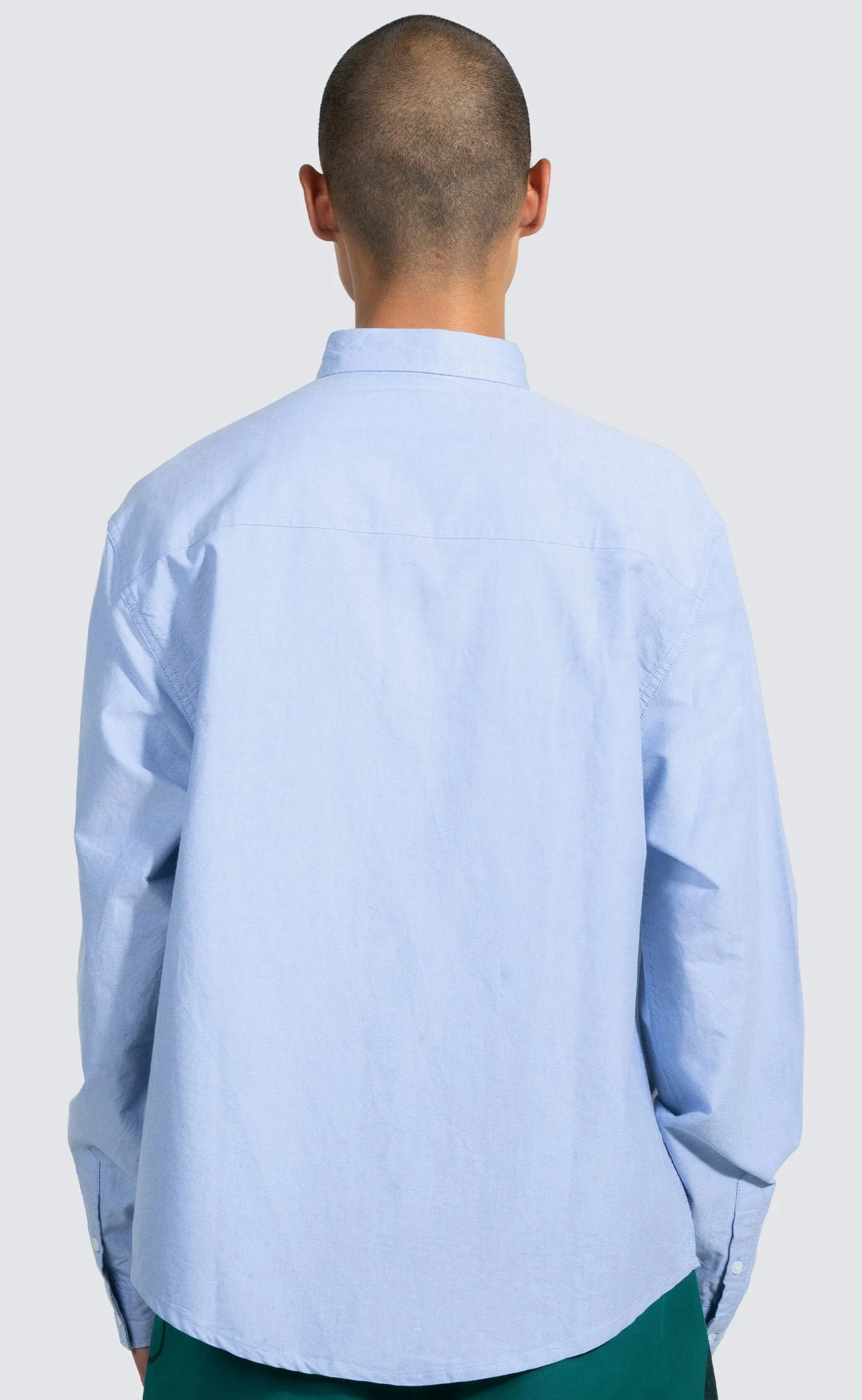 KINGPIN OXFORD BUTTON DOWN BLUE SHIRT