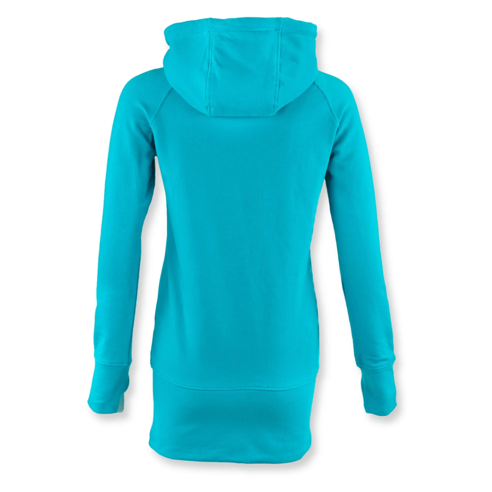 Kora Long Zipup Hoodie Turquoise