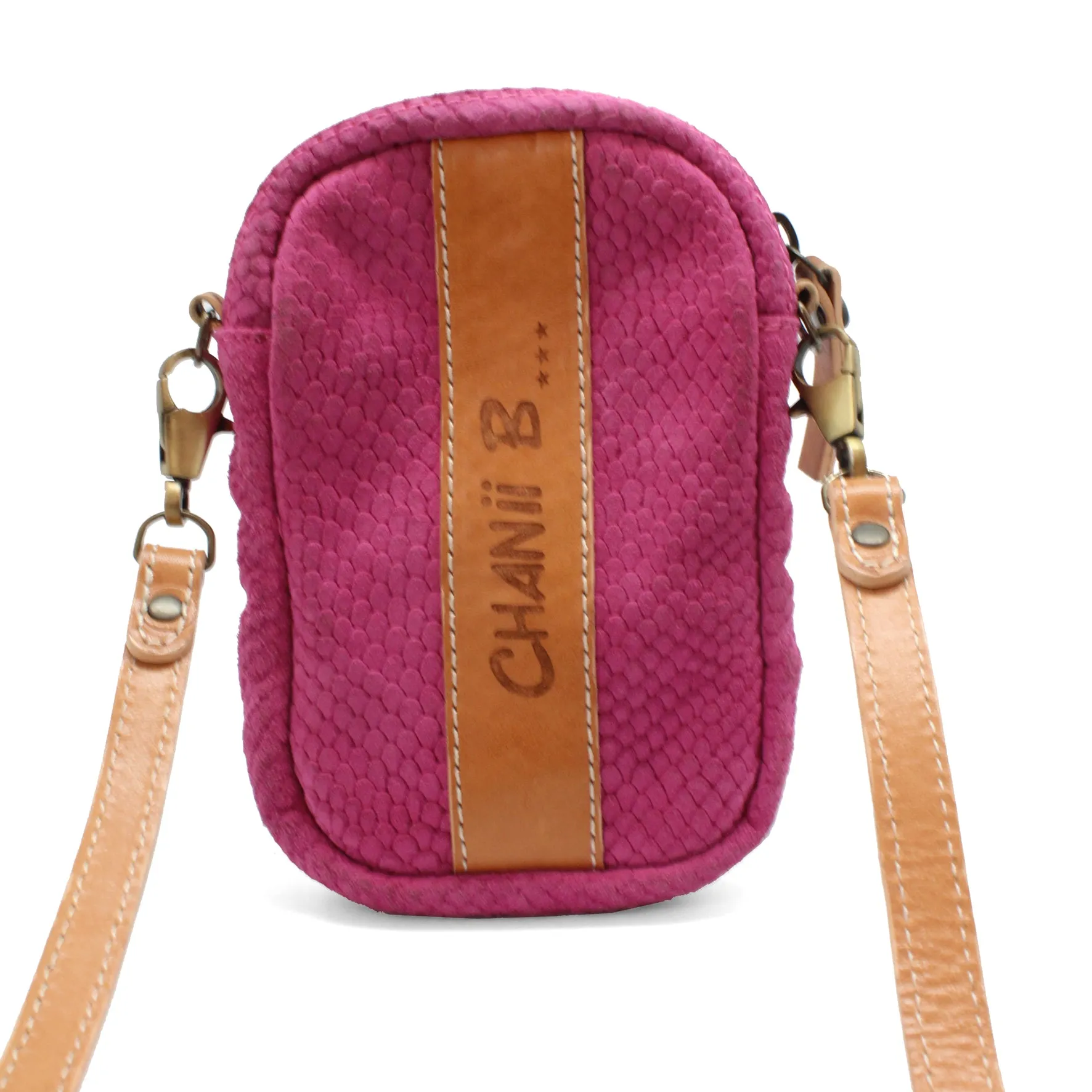 La Poche - Pink suede print