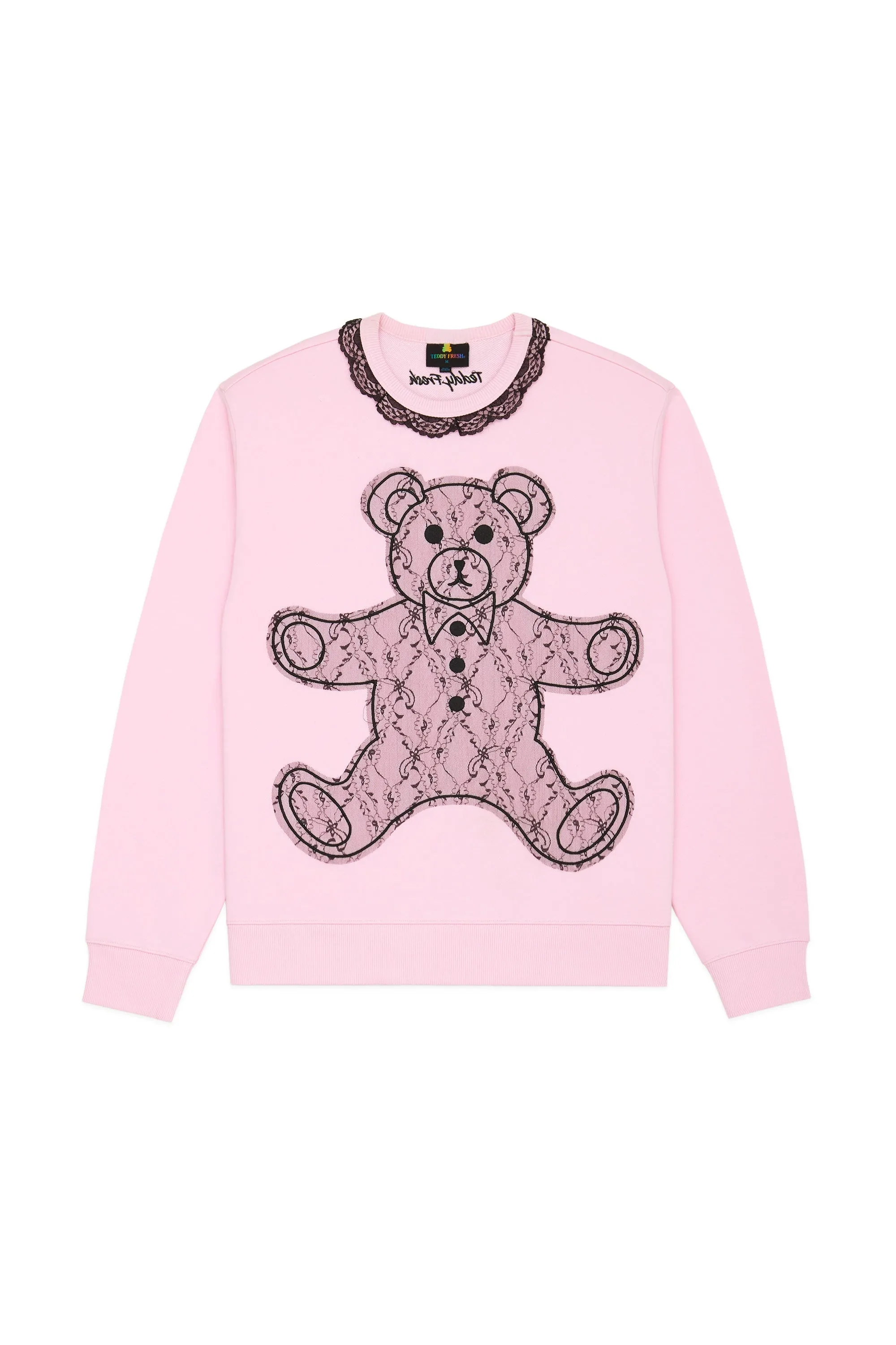 Lace Applique Bear Sweatshirt