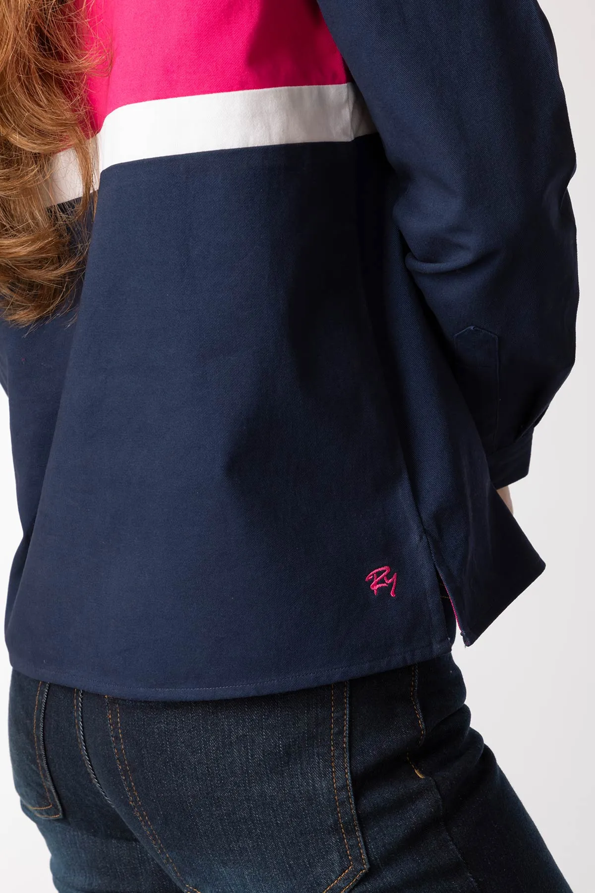 Ladies Quarter Zip Deck Shirt