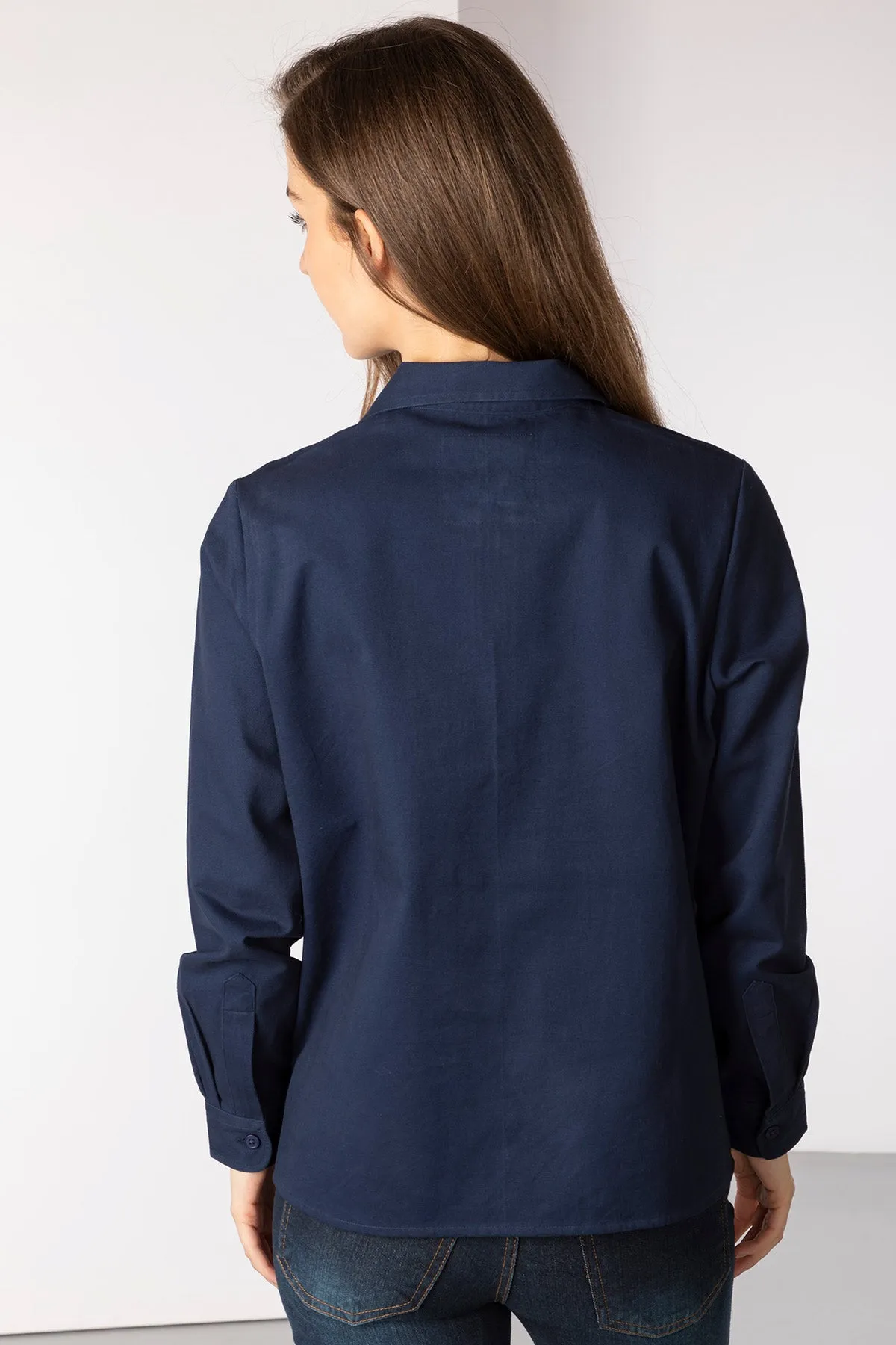 Ladies Quarter Zip Deck Shirt