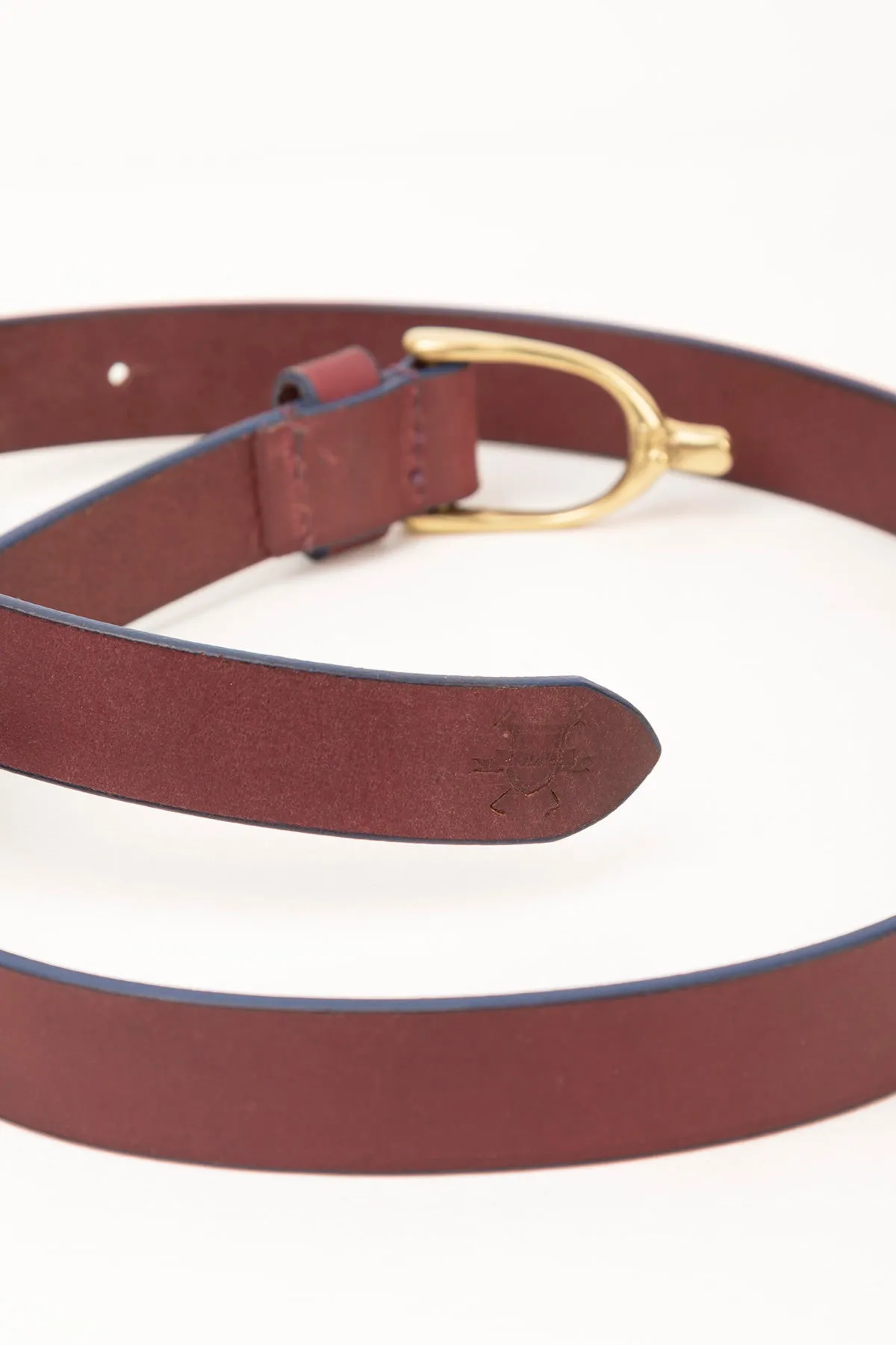 Ladies Stirrup Buckle Leather Belt