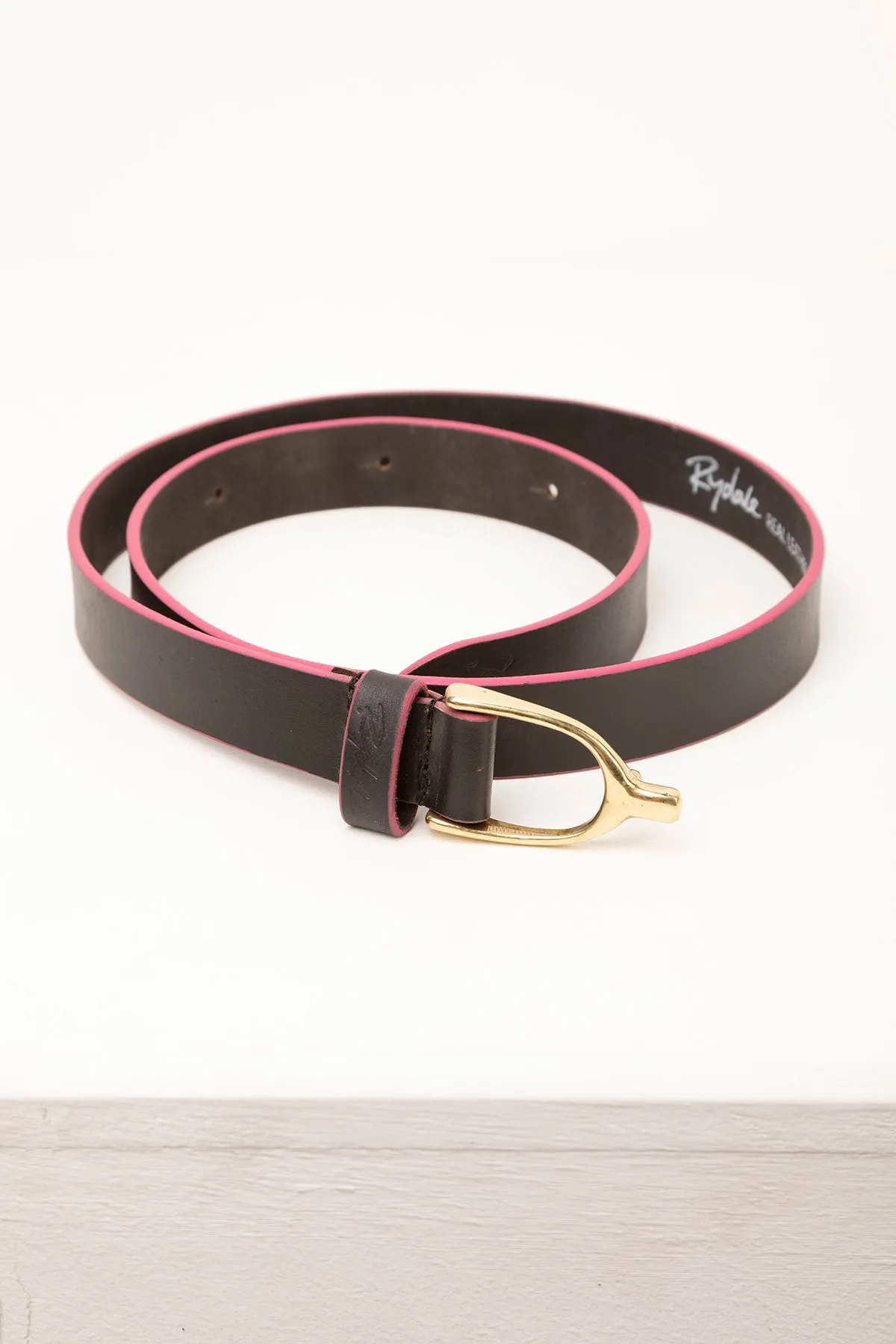 Ladies Stirrup Buckle Leather Belt