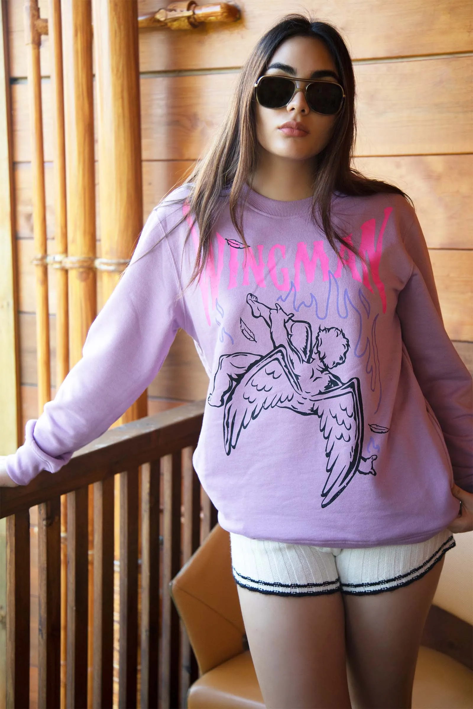 Lilac Wingman Sweatshirt