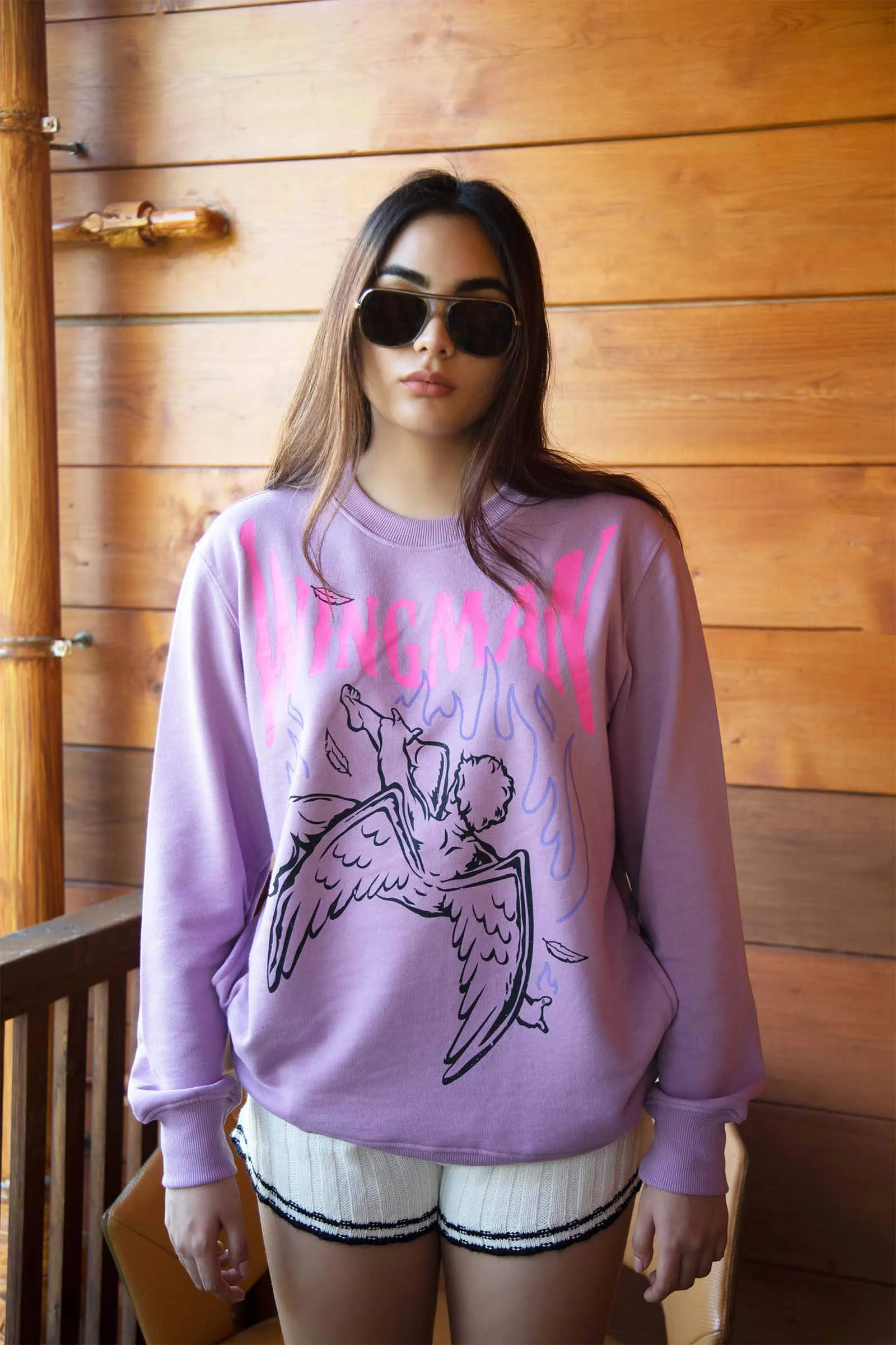 Lilac Wingman Sweatshirt