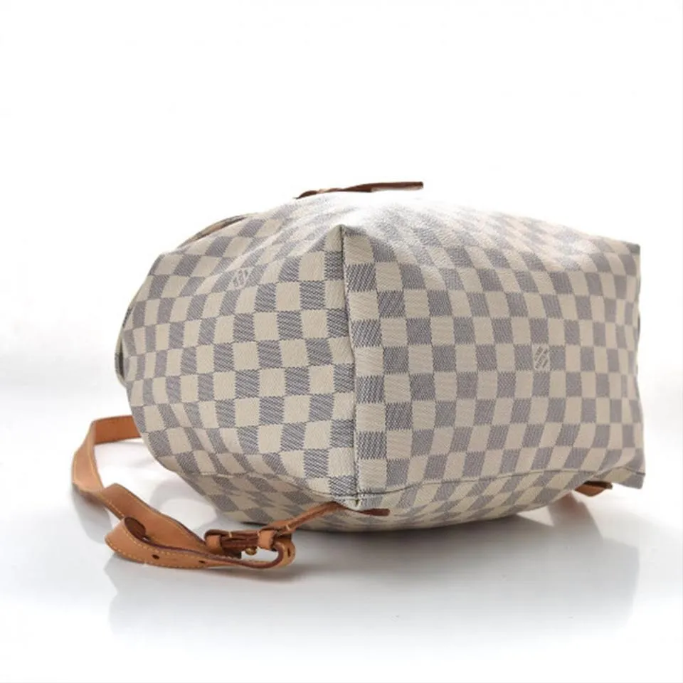 Louis Vuitton Backpack Sperone Damier Azur White Canvas Tote