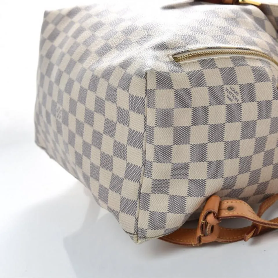 Louis Vuitton Backpack Sperone Damier Azur White Canvas Tote