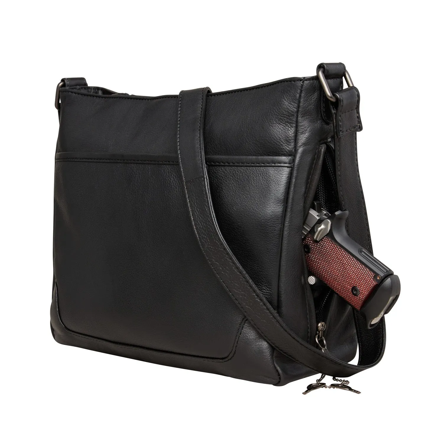 Lydia Soft Leather Classic Concealed Carry Crossbody