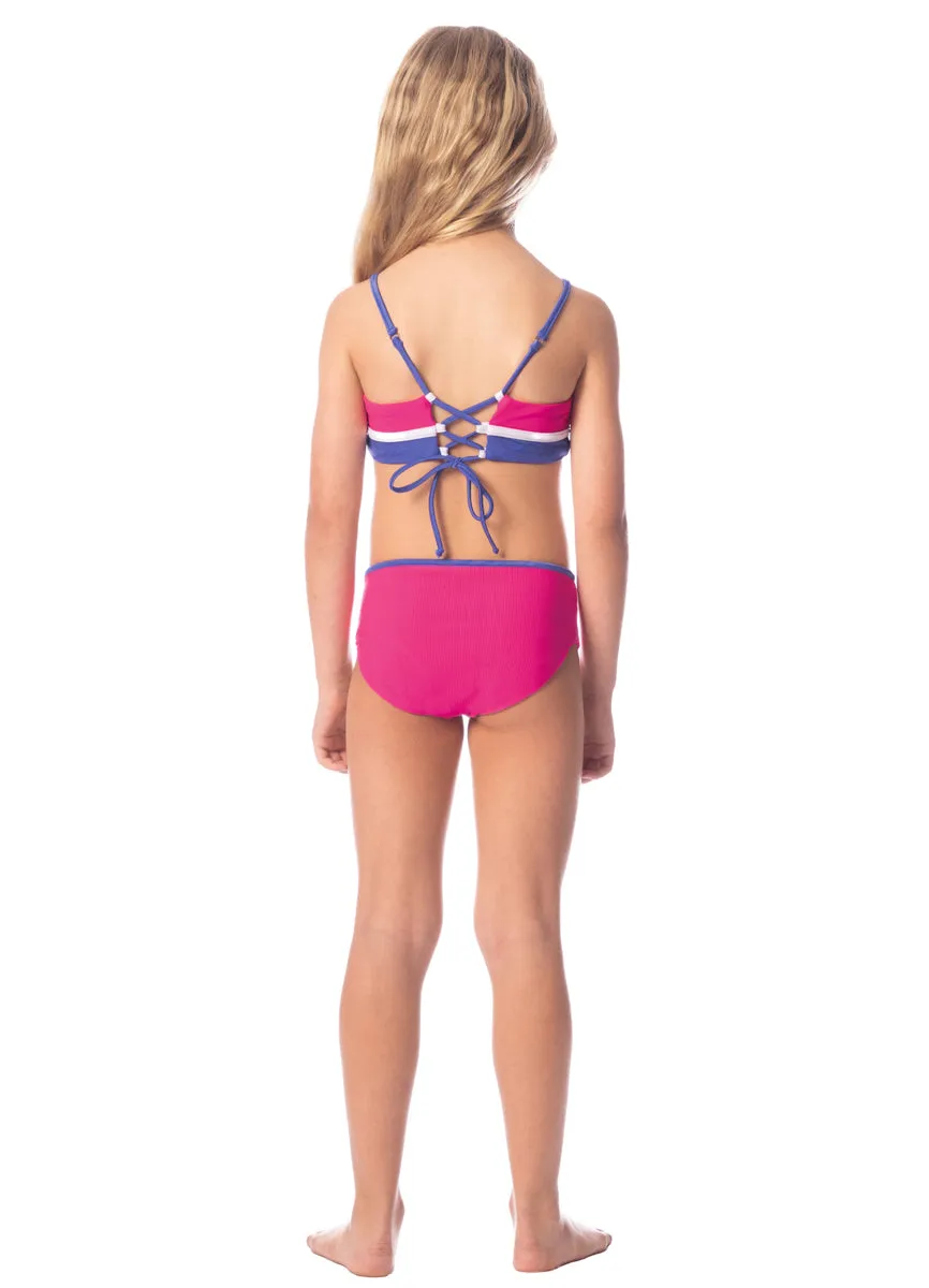 Maaji Hot Magenta April Girls Bikini Set