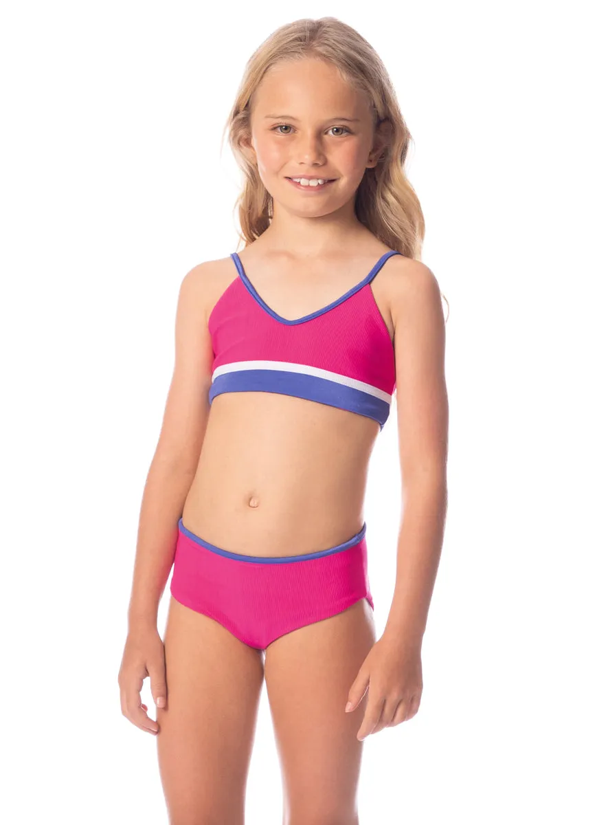 Maaji Hot Magenta April Girls Bikini Set