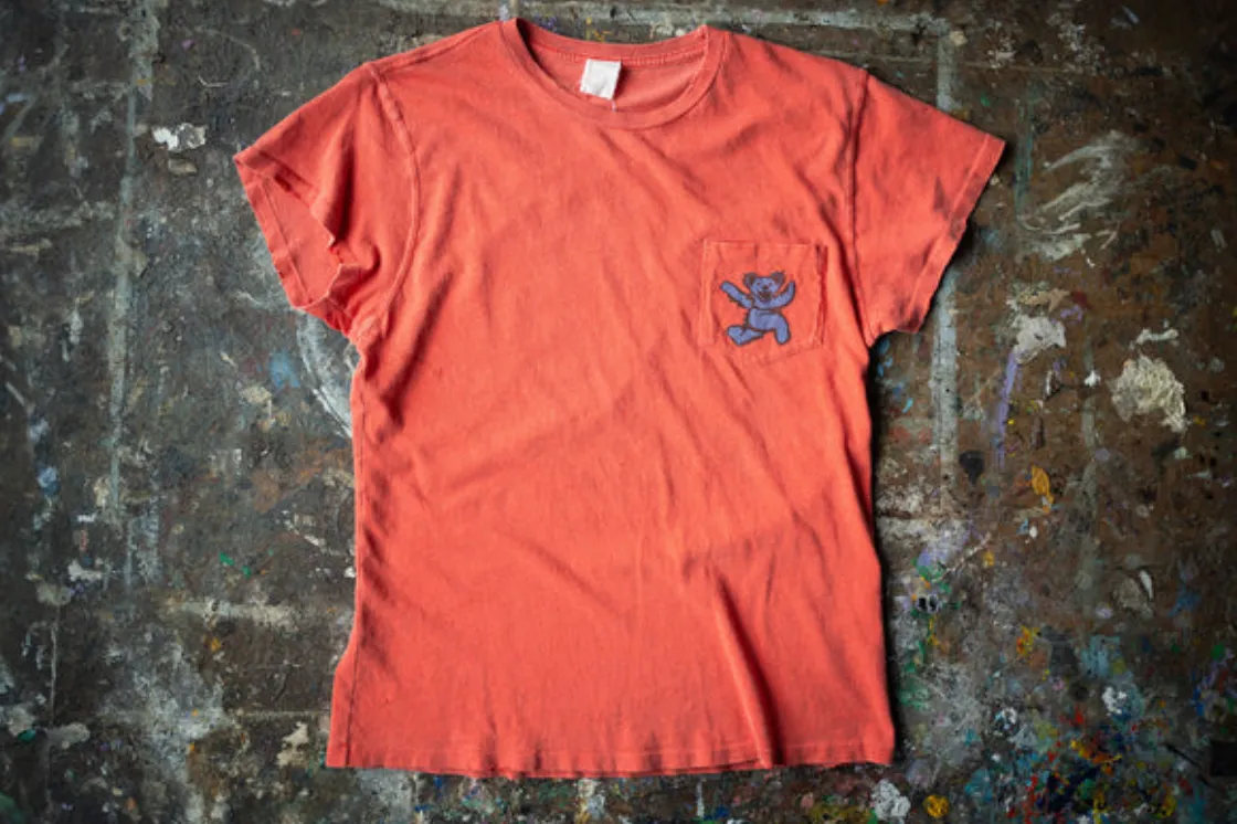 MADEWORN GRATEFUL DEAD POCKET TEE CHERRY