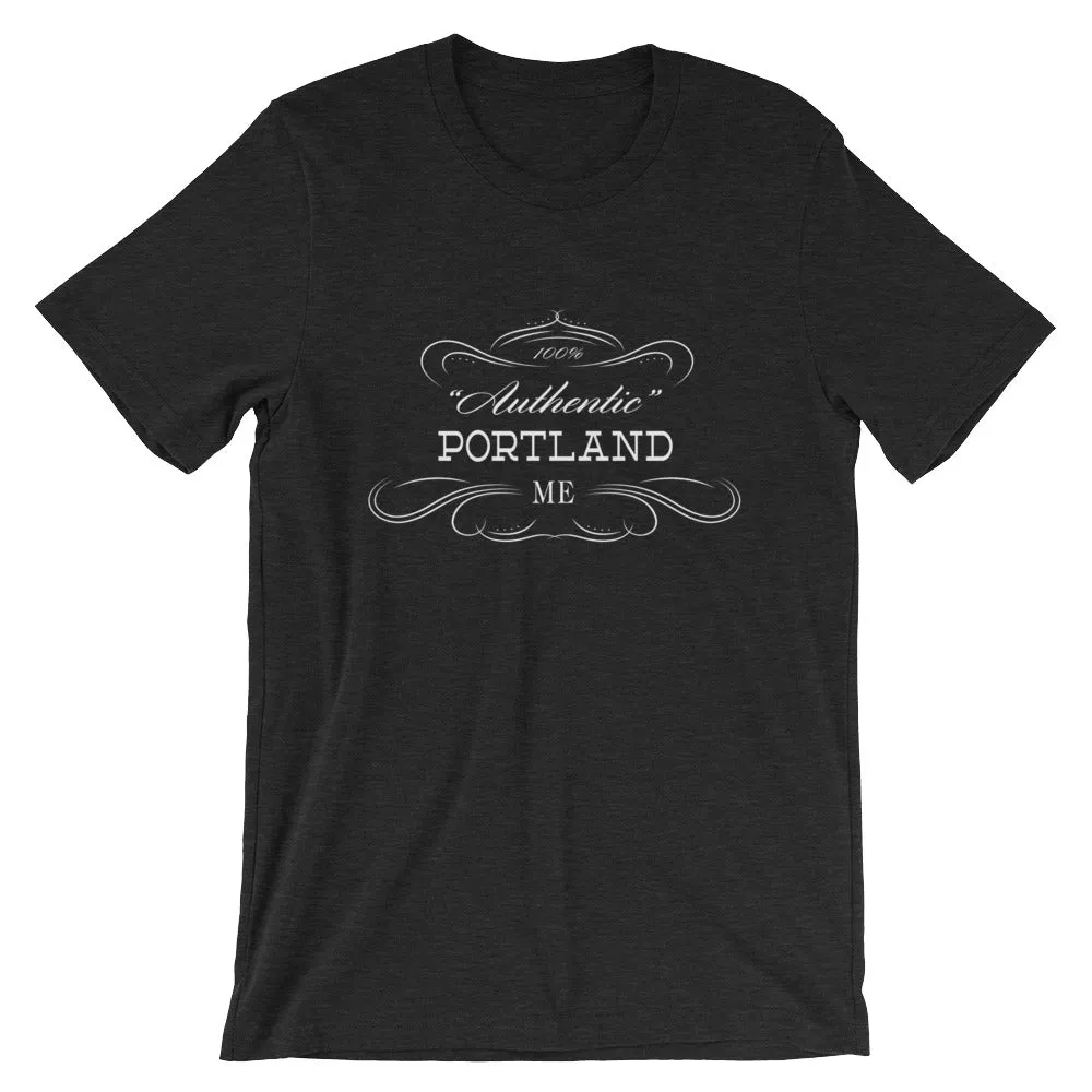 Maine - Portland ME - Short-Sleeve Unisex T-Shirt - "Authentic"