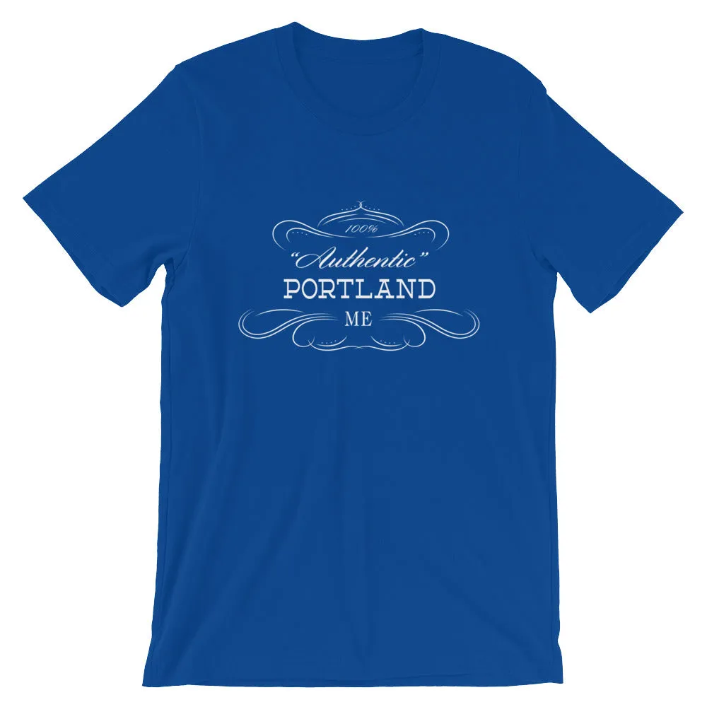 Maine - Portland ME - Short-Sleeve Unisex T-Shirt - "Authentic"